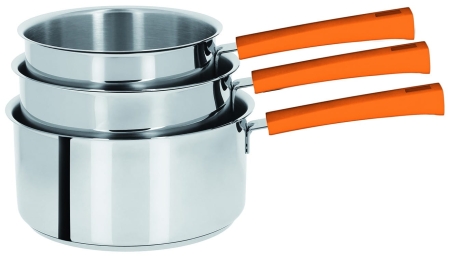 Cristel Mutine Fixe Zestaw 3 Rondle Pomarańczowy