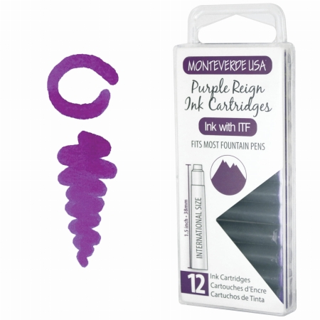 Monteverde Atrament Purple Reign Naboje 12szt