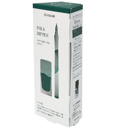 Sailor Hocoro Dipton Kpl Atrament Mellow Forest + Pióro Maczane Fude