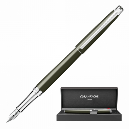 Caran d'Ache Leman Slim Terre d'Ombre Pióro Wieczne 18k