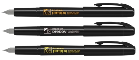 Platinum Preppy Black Edition Pióro Wieczne