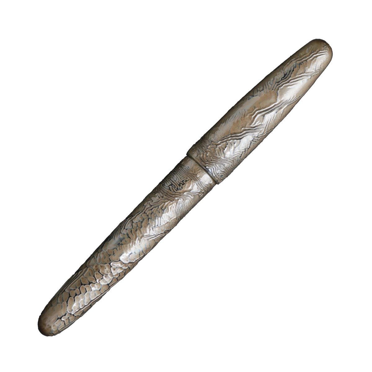 Chijimi silver wancher fountain pen.webp