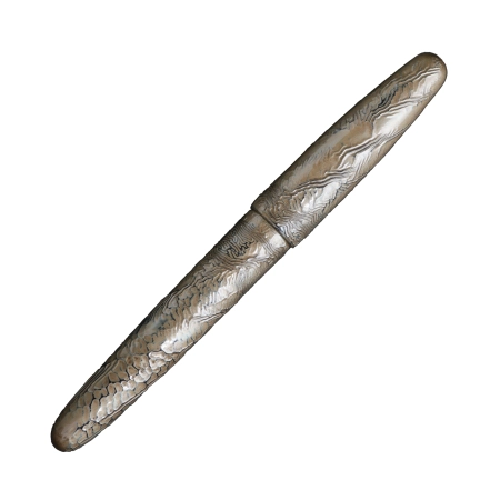 Wancher Dream True Urushi Yakumo-nuri Chijimi Shirohebi Pióro Wieczne Shogun 18k