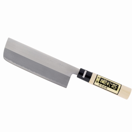 Tojiro Shirogami Kurouchi Nóż Nakiri Polerowany 165mm