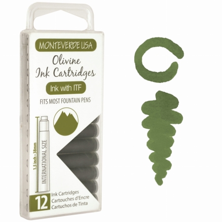 Monteverde Atrament Olivine Naboje 12szt