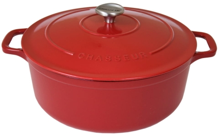 Chasseur Classic Sublime Garnek Żeliwny Okrągły 24cm Wiśniowy