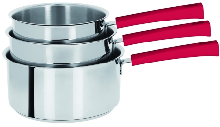 Cristel Mutine Fixe Zestaw 4 Rondle Malinowy