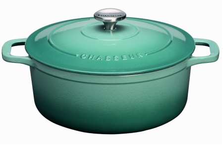 Chasseur Classic Sublime Garnek Żeliwny Okrągły 28cm Miętowy