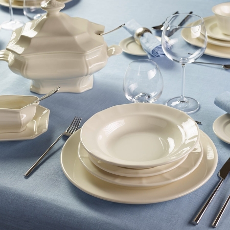 Pickman Zestaw Obiadowy Ochavada Blanca 42 elementy dla 12 osób