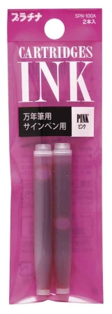 Platinum Atrament Różowy Naboje 1,2ml Kpl 2szt