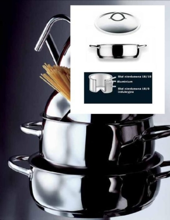 Mepra 1950 Patelnia z pokrywką 24 cm 1,8l.