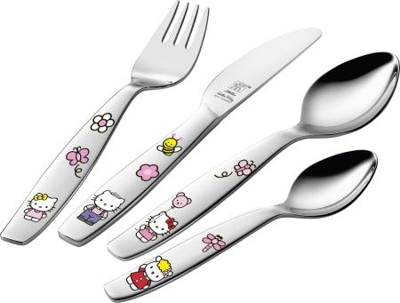 Zwilling Hello Kitty Komplet Sztućców dla Dzieci 4el. 